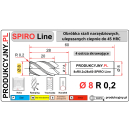 Frez fi 8 R0,2 SPIRO